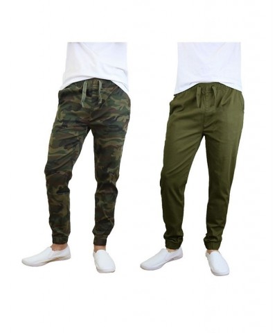 Men's Basic Stretch Twill Joggers, Pack of 2 PD03 $30.50 Pants