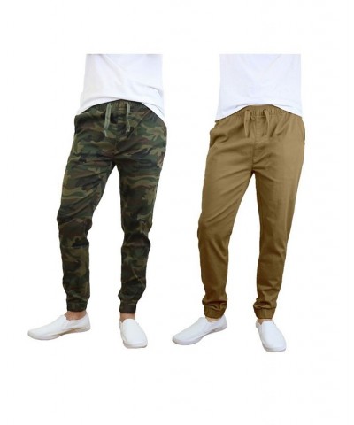 Men's Basic Stretch Twill Joggers, Pack of 2 PD03 $30.50 Pants