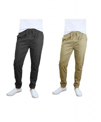 Men's Basic Stretch Twill Joggers, Pack of 2 PD03 $30.50 Pants