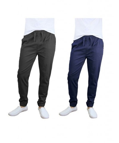 Men's Basic Stretch Twill Joggers, Pack of 2 PD03 $30.50 Pants