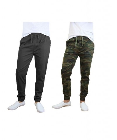 Men's Basic Stretch Twill Joggers, Pack of 2 PD03 $30.50 Pants