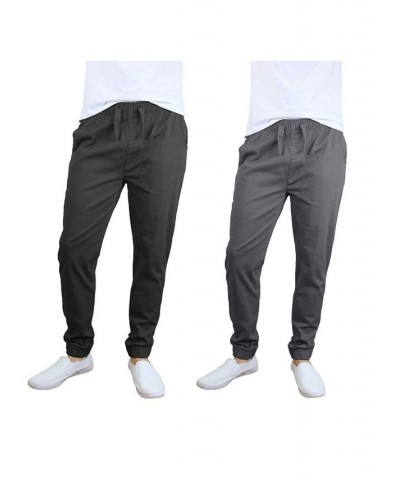 Men's Basic Stretch Twill Joggers, Pack of 2 PD03 $30.50 Pants