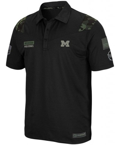 Men's Black Michigan Wolverines OHT Military Inspired Appreciation Sierra Polo $27.72 Polo Shirts