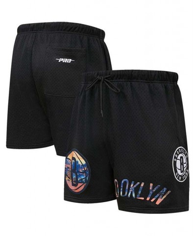 Men's Black Brooklyn Nets City Scape Mesh Shorts $45.89 Shorts