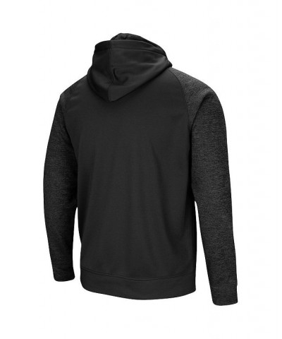 Men's Black Boise State Broncos Blackout 3.0 Tonal Raglan Full-Zip Hoodie $29.57 Sweatshirt