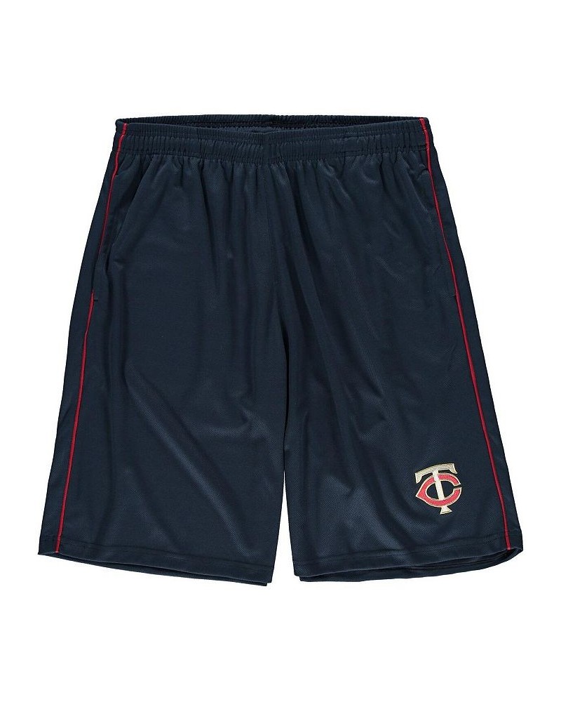 Men's Navy Minnesota Twins Big Tall Mesh Shorts $16.80 Shorts