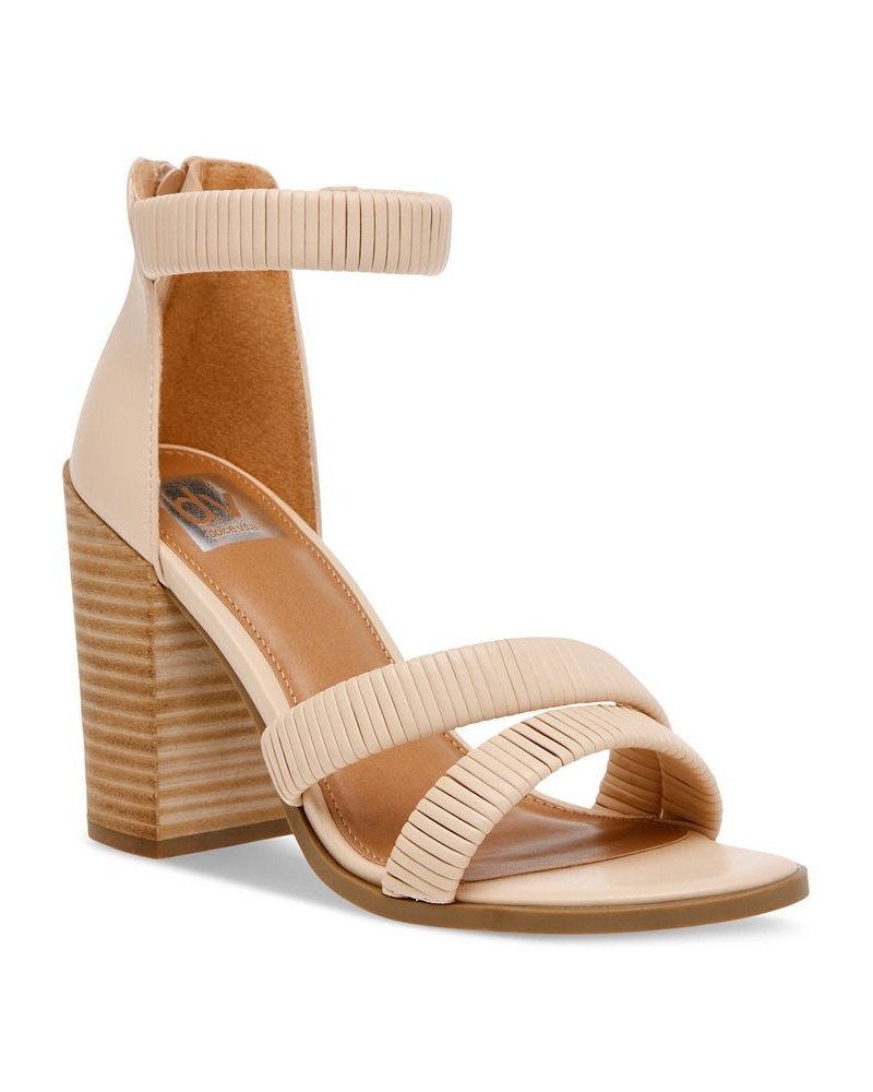 Women's Bleeker Ankle-Strap City Sandals Tan/Beige $47.17 Shoes