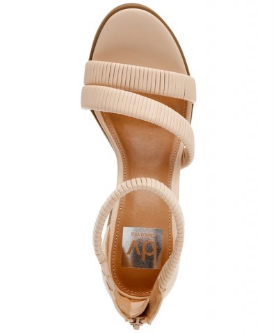 Women's Bleeker Ankle-Strap City Sandals Tan/Beige $47.17 Shoes