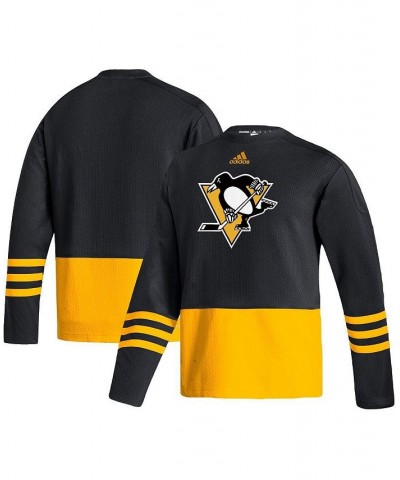 Men's Black Pittsburgh Penguins Logo Aeroready Pullover Sweater $55.90 Sweaters