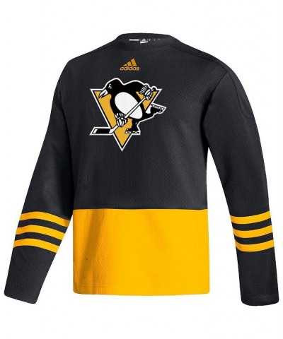 Men's Black Pittsburgh Penguins Logo Aeroready Pullover Sweater $55.90 Sweaters