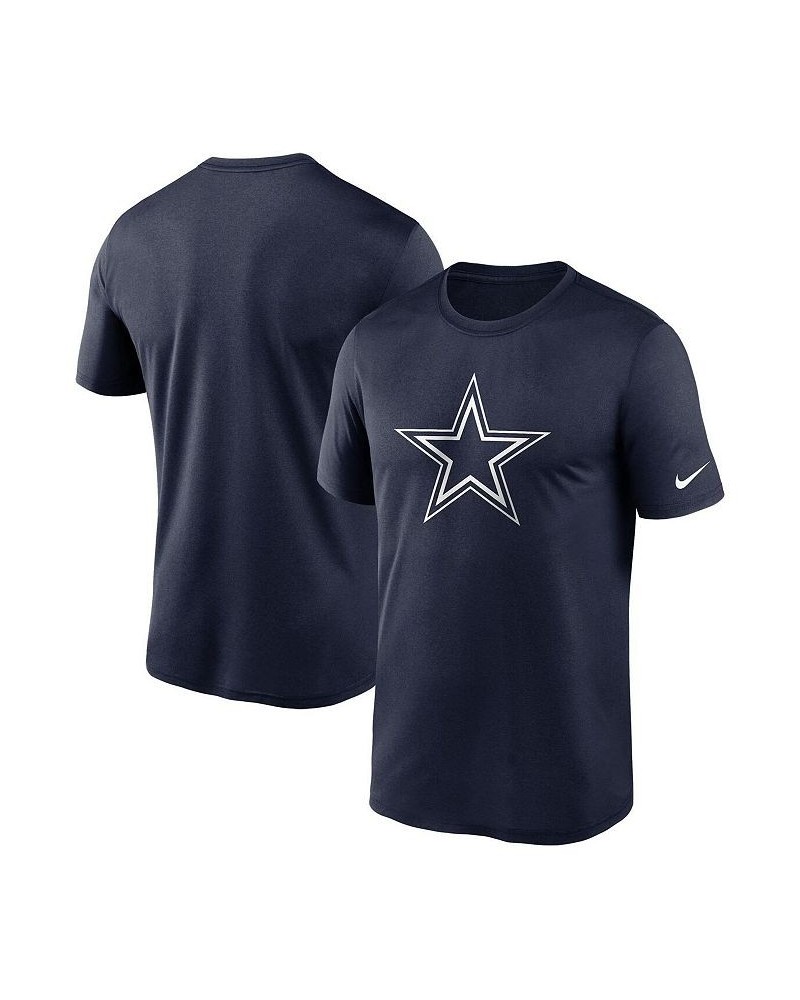 Men's Navy Dallas Cowboys Logo Essential Legend Performance T-shirt $25.99 T-Shirts