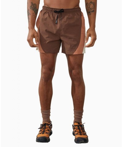 Men's Active Tech Shorts Brown $28.99 Shorts