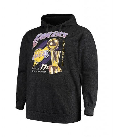 Men's Heathered Charcoal Los Angeles Lakers Big and Tall 17x Trophy Pullover Hoodie $40.14 Sweatshirt