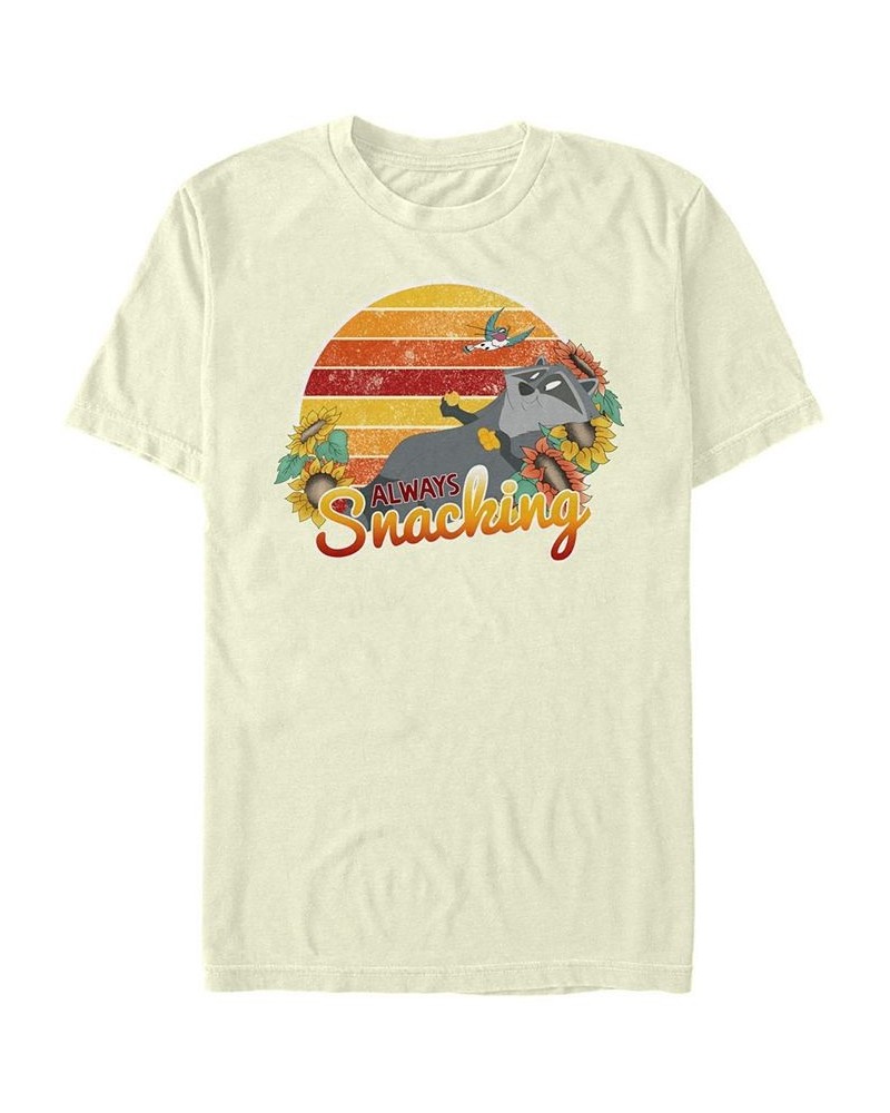 Men's Meeko Snacks Short Sleeve Crew T-shirt Tan/Beige $20.29 T-Shirts