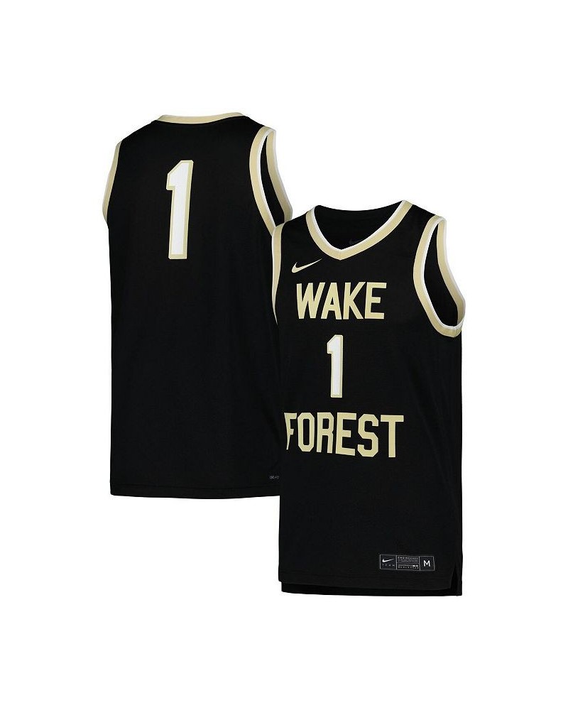 Men's Black Wake Forest Demon Deacons Replica Basketball Jersey $40.50 Jersey