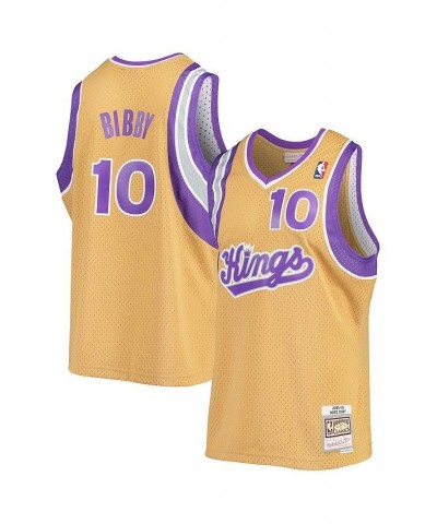 Men's Mike Bibby Gold Sacramento Kings 2005-06 Hardwood Classics Swingman Jersey $48.84 Jersey