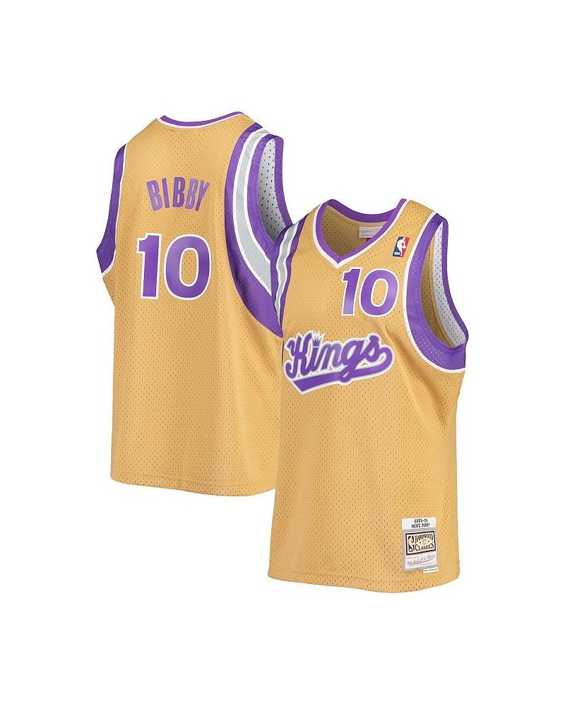 Men's Mike Bibby Gold Sacramento Kings 2005-06 Hardwood Classics Swingman Jersey $48.84 Jersey