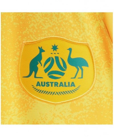 Men's Yellow Australia National Team 2022/23 Home Replica Jersey $34.65 Jersey