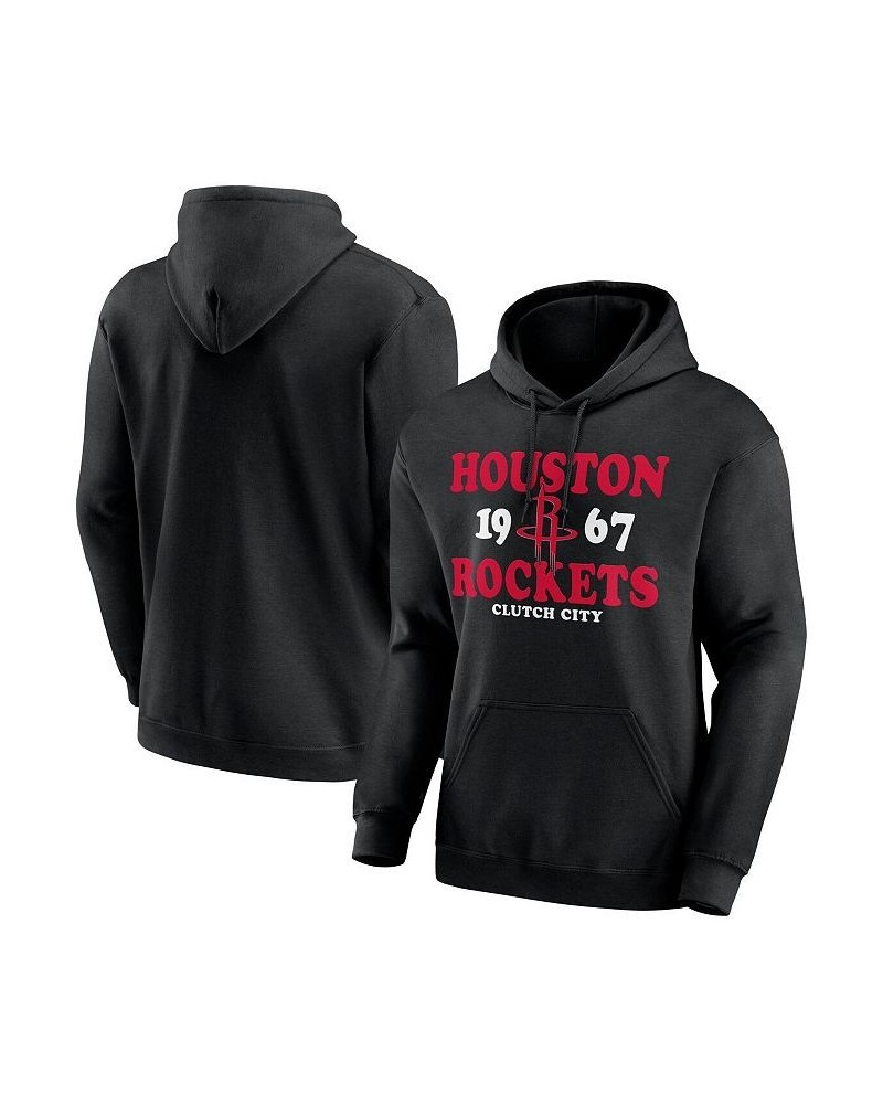 Men's Black Houston Rockets Fierce Competitor Pullover Hoodie $23.99 Sweatshirt