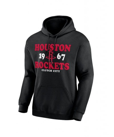 Men's Black Houston Rockets Fierce Competitor Pullover Hoodie $23.99 Sweatshirt