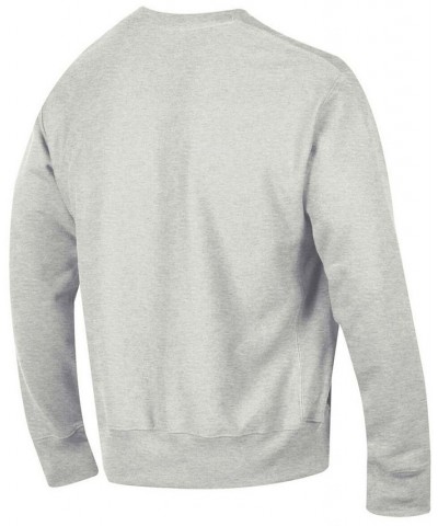 Men's Heathered Gray Washington State Cougars Arch Over Logo Reverse Weave Pullover Sweatshirt $39.95 Sweatshirt