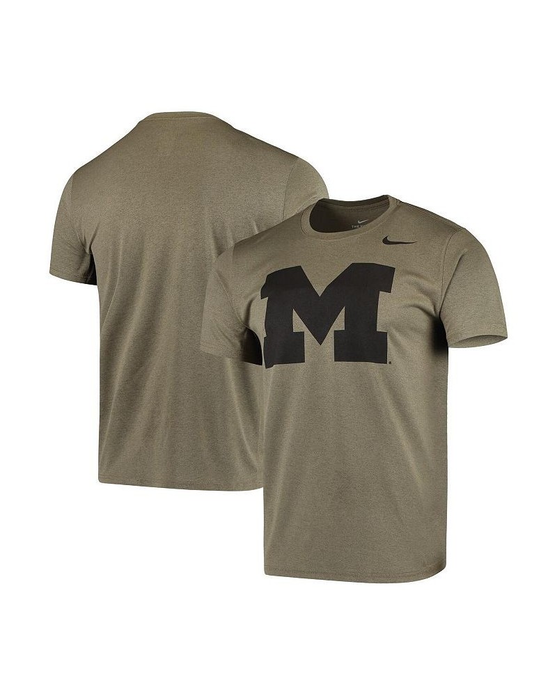 Men's Olive Michigan Wolverines Tonal Logo Legend Performance T-shirt $24.00 T-Shirts