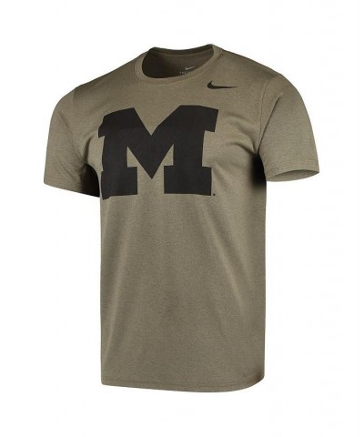 Men's Olive Michigan Wolverines Tonal Logo Legend Performance T-shirt $24.00 T-Shirts