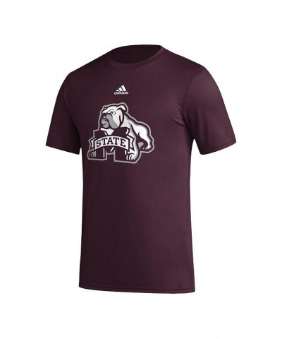 Men's Maroon Mississippi State Bulldogs Basics Secondary Pre-Game AEROREADY T-shirt $23.50 T-Shirts