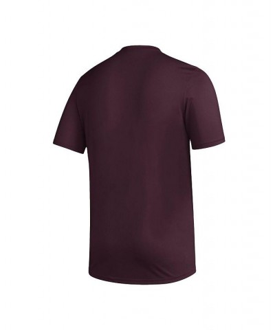 Men's Maroon Mississippi State Bulldogs Basics Secondary Pre-Game AEROREADY T-shirt $23.50 T-Shirts