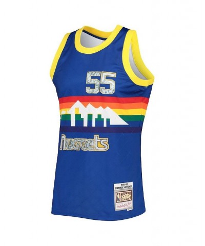 Men's Dikembe Mutombo Royal Denver Nuggets 1991-92 Hardwood Classics 75th Anniversary Diamond Swingman Jersey $60.80 Jersey