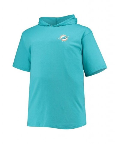 Men's Branded Tua Tagovailoa Aqua Miami Dolphins Big and Tall Player Name and Number Hoodie T-shirt $28.59 T-Shirts