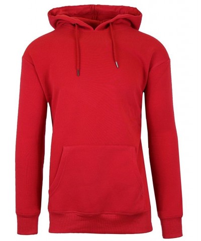 Men's Slim-Fit Fleece-Lined Pullover Hoodie Red $27.50 Sweatshirt