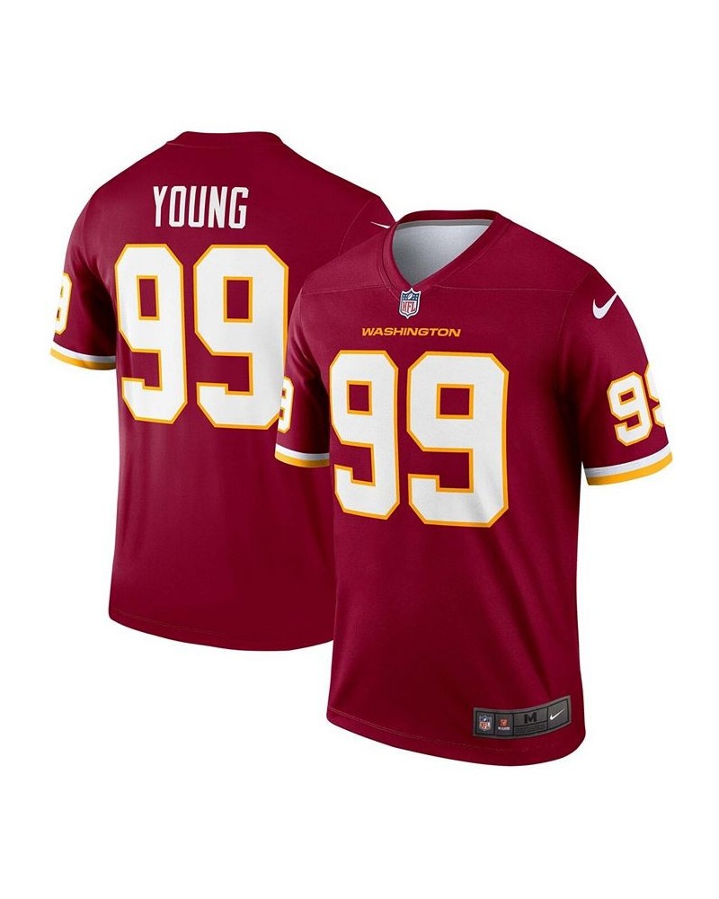 Men's Chase Young Burgundy Washington Football Team Legend Jersey $53.99 Jersey