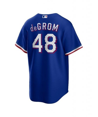 Men's Jacob deGrom Royal Texas Rangers Away Replica Player Jersey $69.60 Jersey