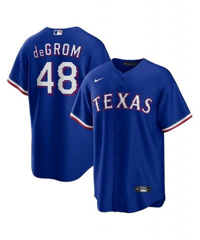 Men's Jacob deGrom Royal Texas Rangers Away Replica Player Jersey $69.60 Jersey