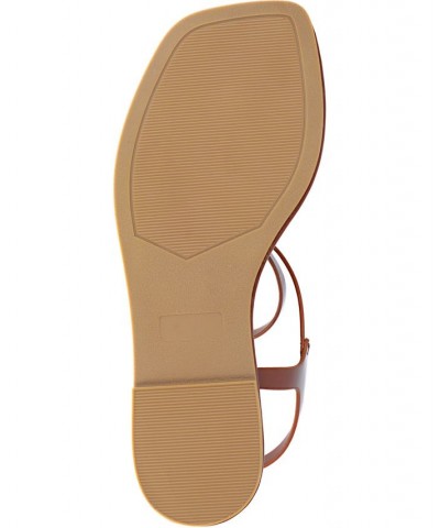 Women's Charra Strappy Sandals Brown $30.10 Shoes