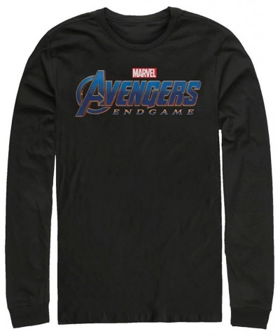 Marvel Men's Avengers Endgame Logo, Long Sleeve T-shirt Black $22.79 T-Shirts