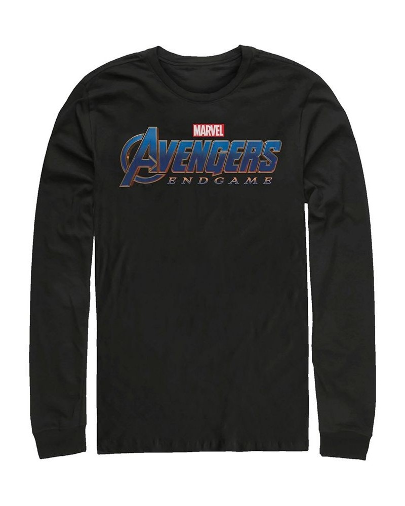 Marvel Men's Avengers Endgame Logo, Long Sleeve T-shirt Black $22.79 T-Shirts