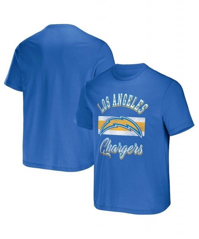 Men's NFL x Darius Rucker Collection by Powder Blue Los Angeles Chargers Stripe T-shirt $21.05 T-Shirts