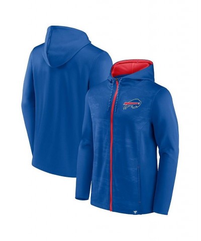 Men's Branded Royal, Red Buffalo Bills Ball Carrier Full-Zip Hoodie $34.31 Sweatshirt