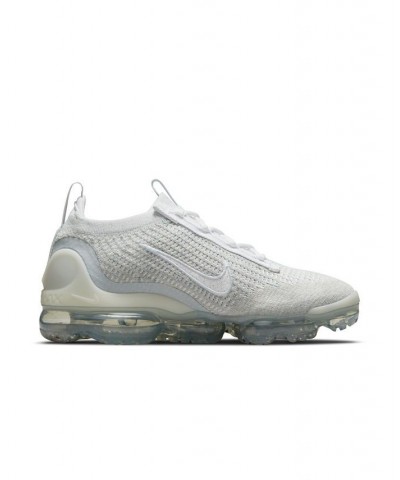 Women's Air Vapormax 2021 Flyknit Running Sneakers White $52.70 Shoes