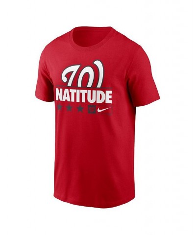 Men's Red Washington Nationals Natitude Local Team T-shirt $23.84 T-Shirts