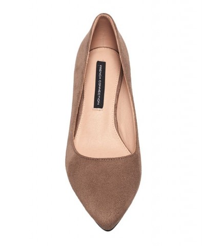 Women's Kate Flex Pumps Taupe Suede $44.10 Shoes