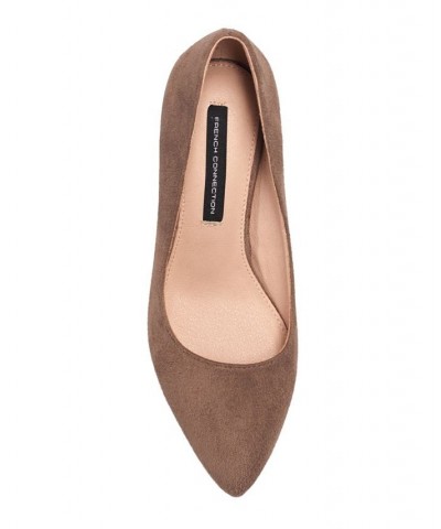 Women's Kate Flex Pumps Taupe Suede $44.10 Shoes