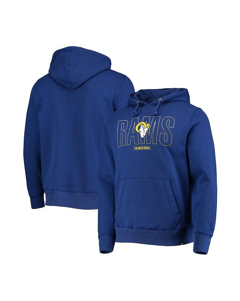 Men's '47 Royal Los Angeles Rams Split Squad Headline Pullover Hoodie $29.28 Sweatshirt