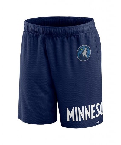 Men's Branded Navy Minnesota Timberwolves Free Throw Mesh Shorts $28.99 Shorts