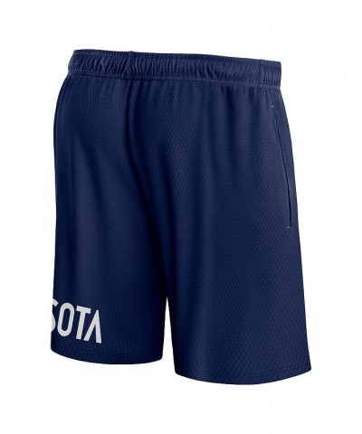 Men's Branded Navy Minnesota Timberwolves Free Throw Mesh Shorts $28.99 Shorts