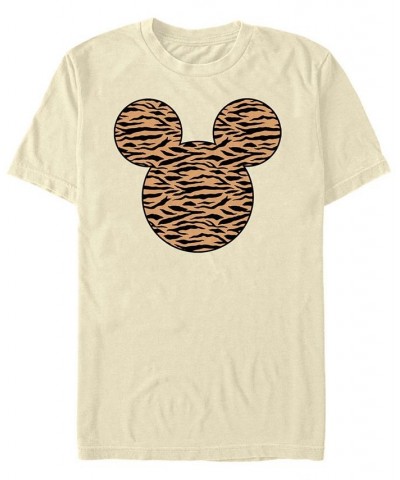 Men's Mickey Tiger Fill Short Sleeve Crew T-shirt Tan/Beige $20.99 T-Shirts