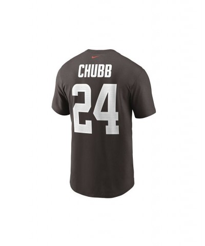 Cleveland Browns Men's Pride Name and Number Wordmark T-shirt - Nick Chubb $26.09 T-Shirts