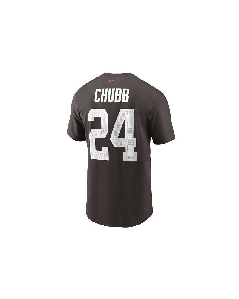 Cleveland Browns Men's Pride Name and Number Wordmark T-shirt - Nick Chubb $26.09 T-Shirts